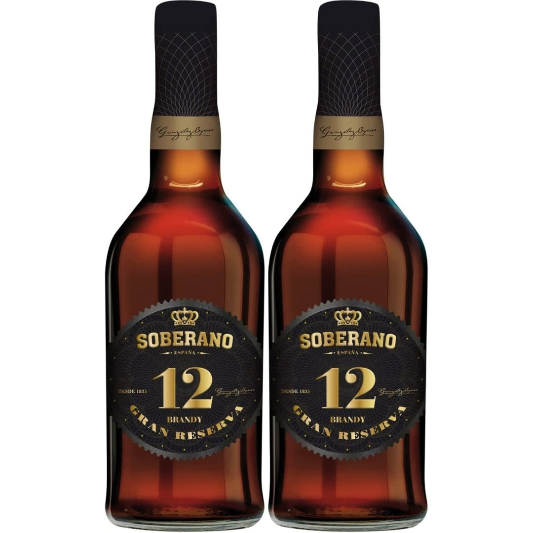 González Byass Soberano Solera Reserva 12 Jahre Brandy süß Jerez Spanien (2 Flaschen) - Versanel -