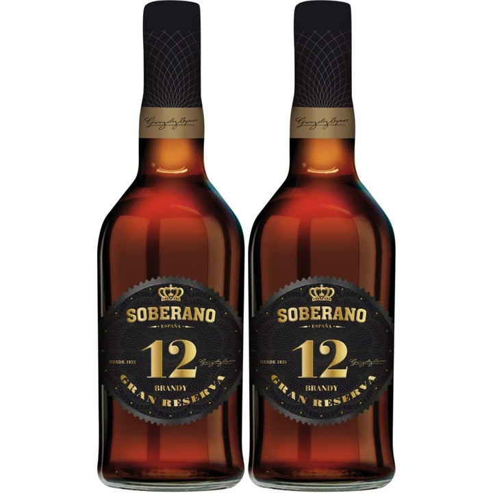 González Byass Soberano Solera Reserva 12 Jahre Brandy süß Jerez Spanien (2 Flaschen) - Versanel -