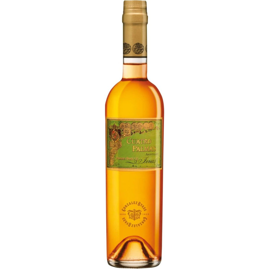 González Byass Tío Pepe Cuatro Palmas Amontillado Sherry weiß trocken seco Jerez Spanien (12 x 0,5l) - Versanel -