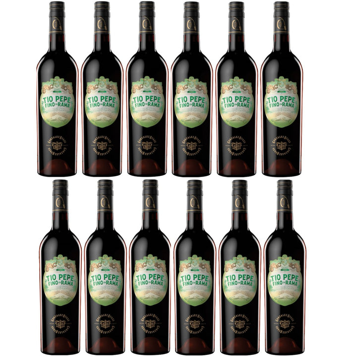 González Byass Tio Pepe Fino en Rama Sherry trocken halbe Flasche Jerez Spanien (12 x 0,375l) - Versanel -