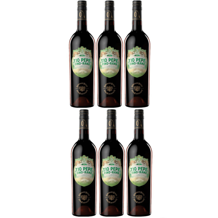 González Byass Tio Pepe Fino en Rama Sherry trocken halbe Flasche Jerez Spanien (6 x 0,375l) - Versanel -