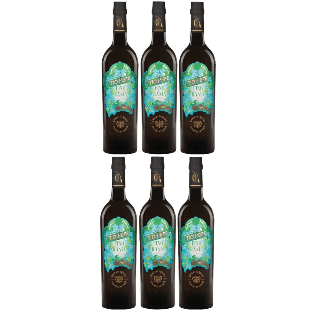 González Byass Tio Pepe Fino en Rama Sherry trocken Jerez Spanien (6 x 0,75l) - Versanel -
