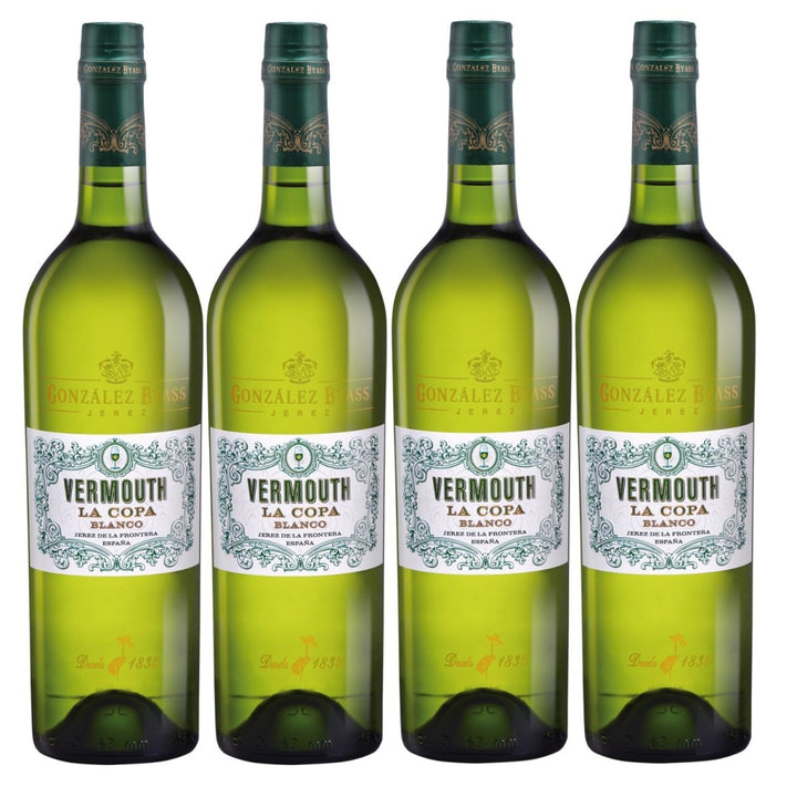 González Byass Vermouth La Copa Blanco trocken Wermut weiß Spanien (4 x 0,75l) - Versanel -