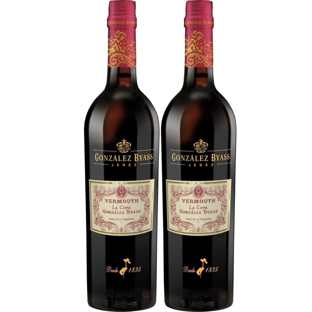 González Byass Vermouth La Copa Rojo Wermut rot süß Spanien (2 x 0,75l) - Versanel -