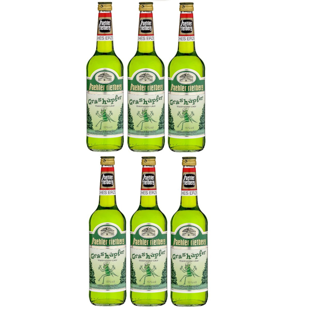 Grashüpfer Waldmeister Likör Paehler Rietberg 15% vol (6 x 0,7L) - Versanel -