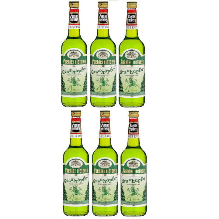 Grashüpfer Waldmeister Likör Paehler Rietberg 15% vol (6 x 0,7L) - Versanel -