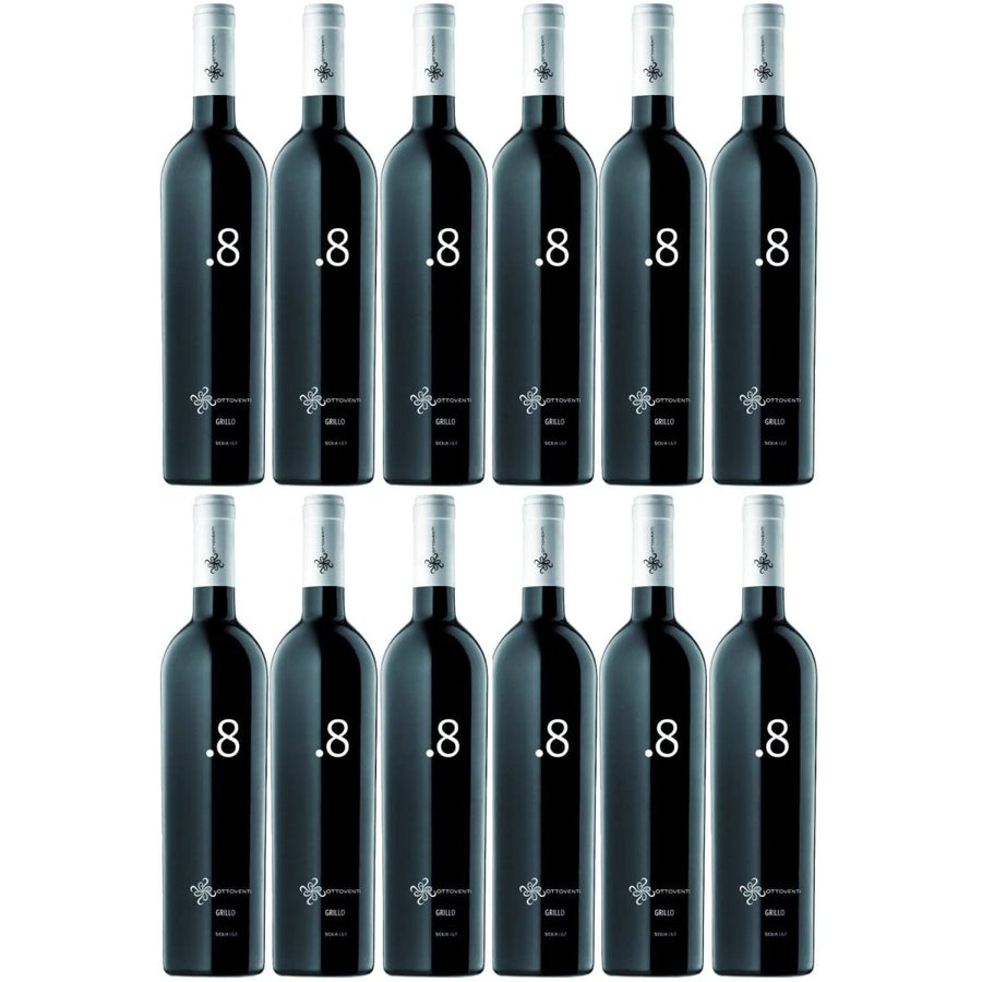 Grillo Punto 8 Sicilia DOC Weißwein Wein trocken Italien (12 x 0,75l) - Versanel -