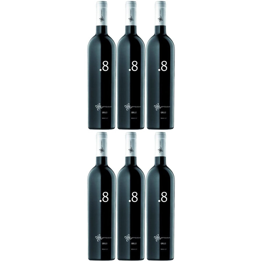 Grillo Punto 8 Sicilia DOC Weißwein Wein trocken Italien (6 x 0,75l) - Versanel -