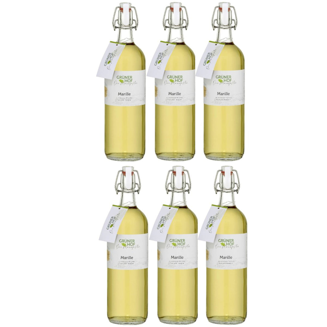 Grüner Hof Die Manufaktur Marillen Spirituose, 35% vol (6 x 1L) - Versanel -