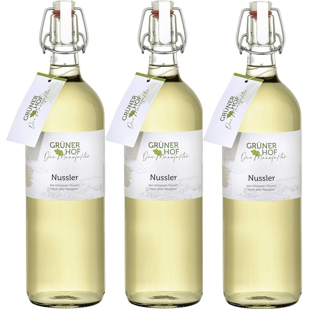 Grüner Hof Die Manufaktur Nussler Spirituose, 35% vol (3 x 1L) - Versanel -