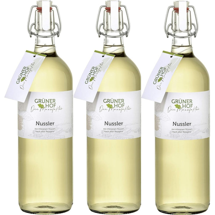 Grüner Hof Die Manufaktur Nussler Spirituose, 35% vol (3 x 1L) - Versanel -