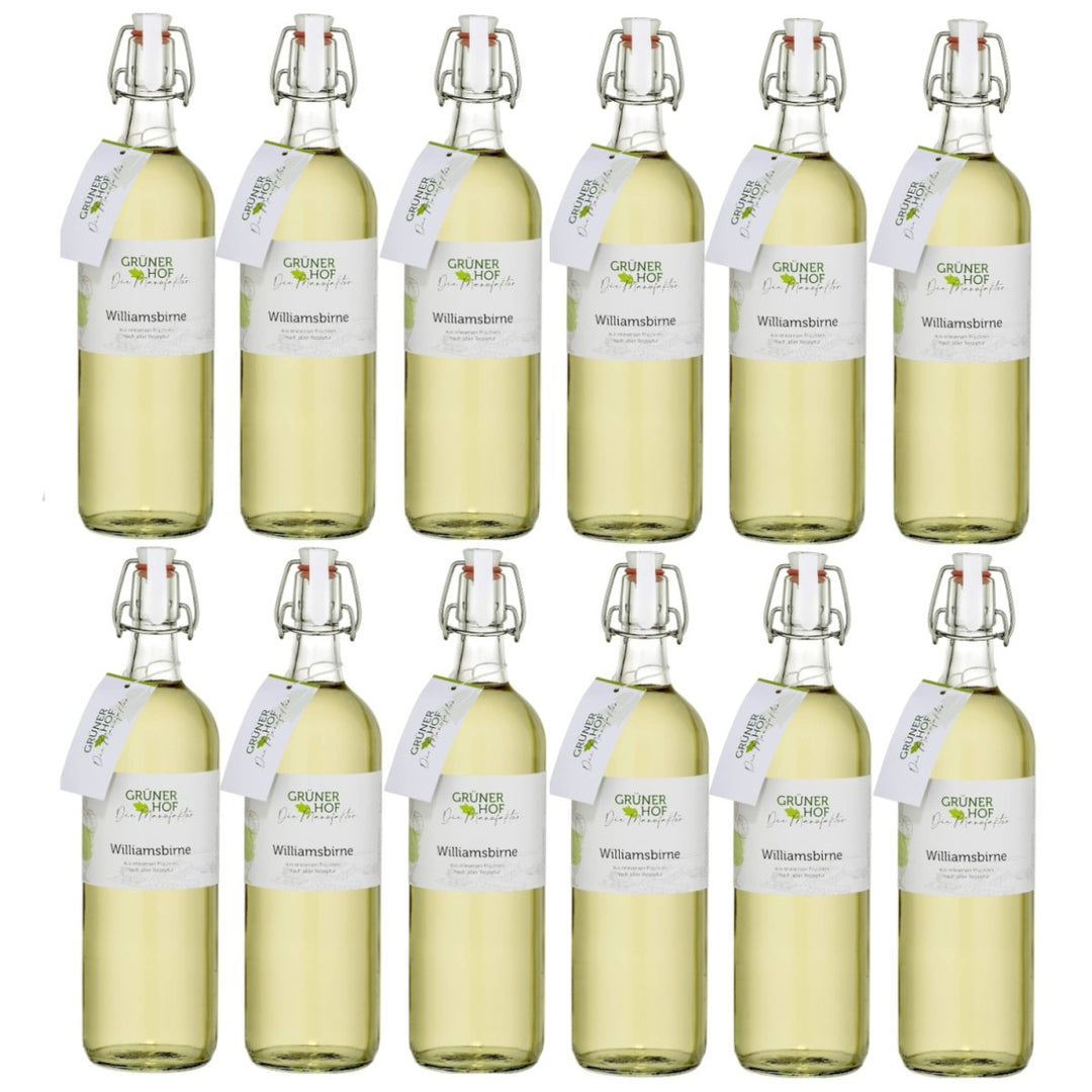 Grüner Hof die Manufaktur Williamsbirne Spirituose, 35% vol.,(12 x 1L) - Versanel -
