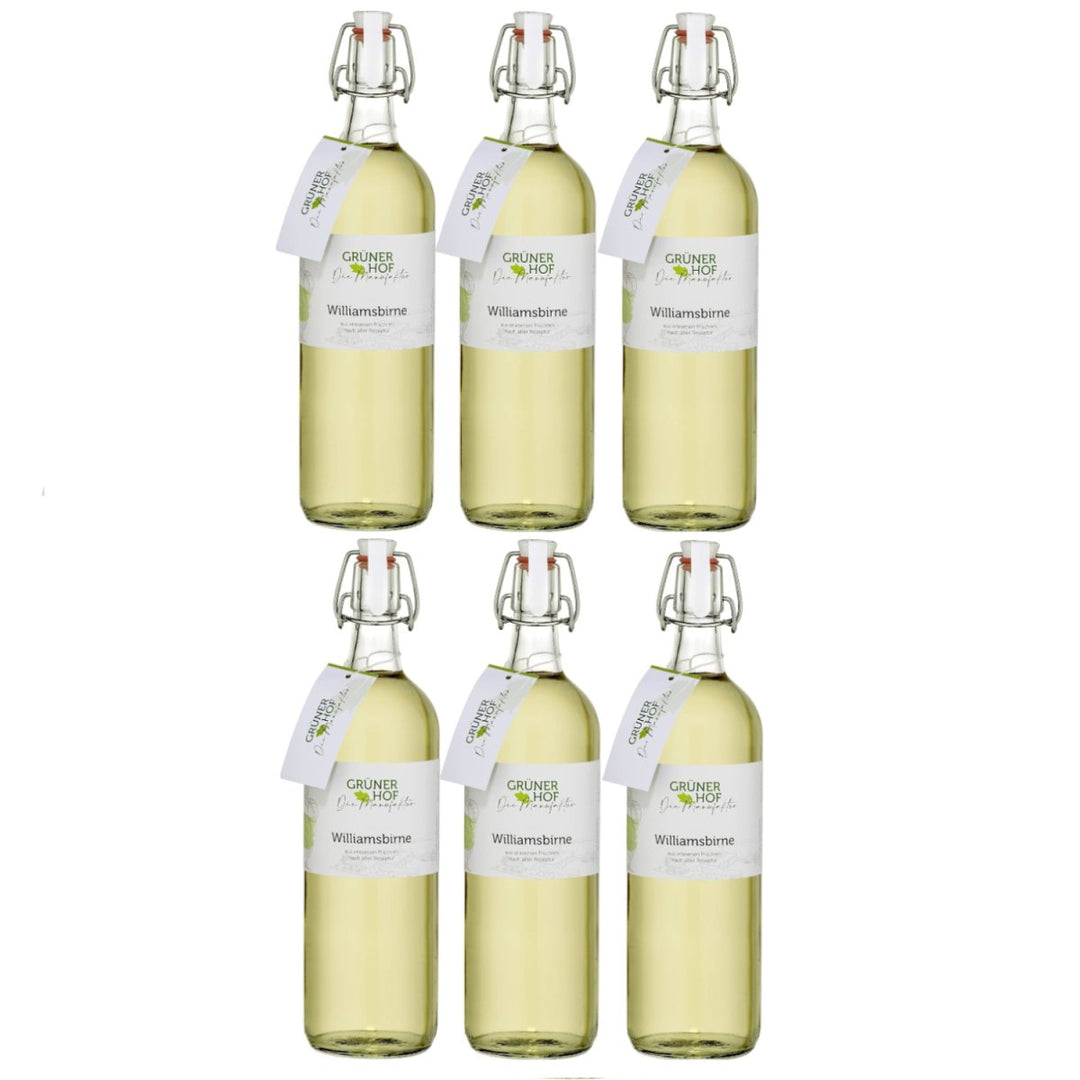 Grüner Hof die Manufaktur Williamsbirne Spirituose, 35% vol.,(6 x 1L) - Versanel -