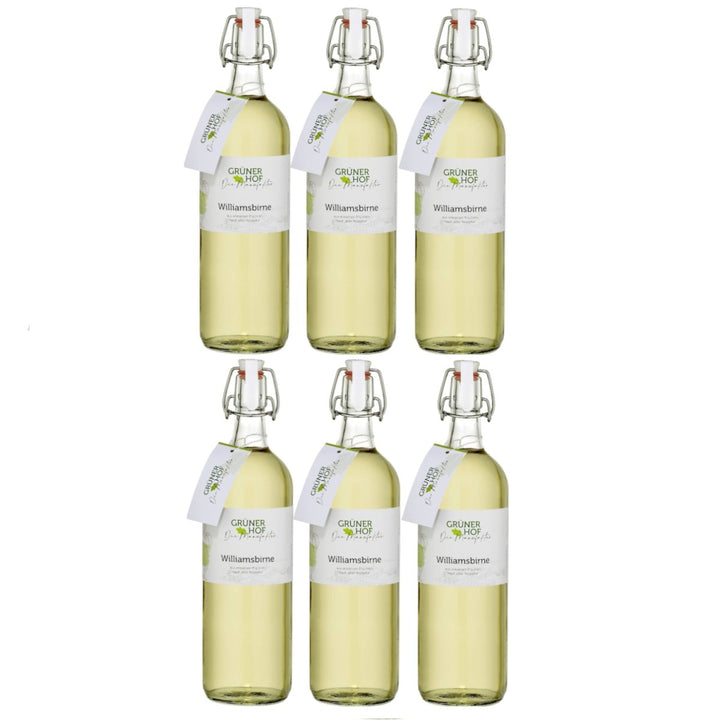 Grüner Hof die Manufaktur Williamsbirne Spirituose, 35% vol.,(6 x 1L) - Versanel -