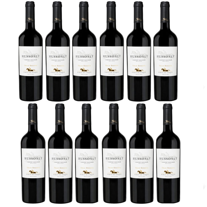 Haras de Pirque Hussonet Cabernet Sauvignon Gran Reserva Bio Rotwein Wein Trocken Chile (12 x 0,75l) - Versanel -