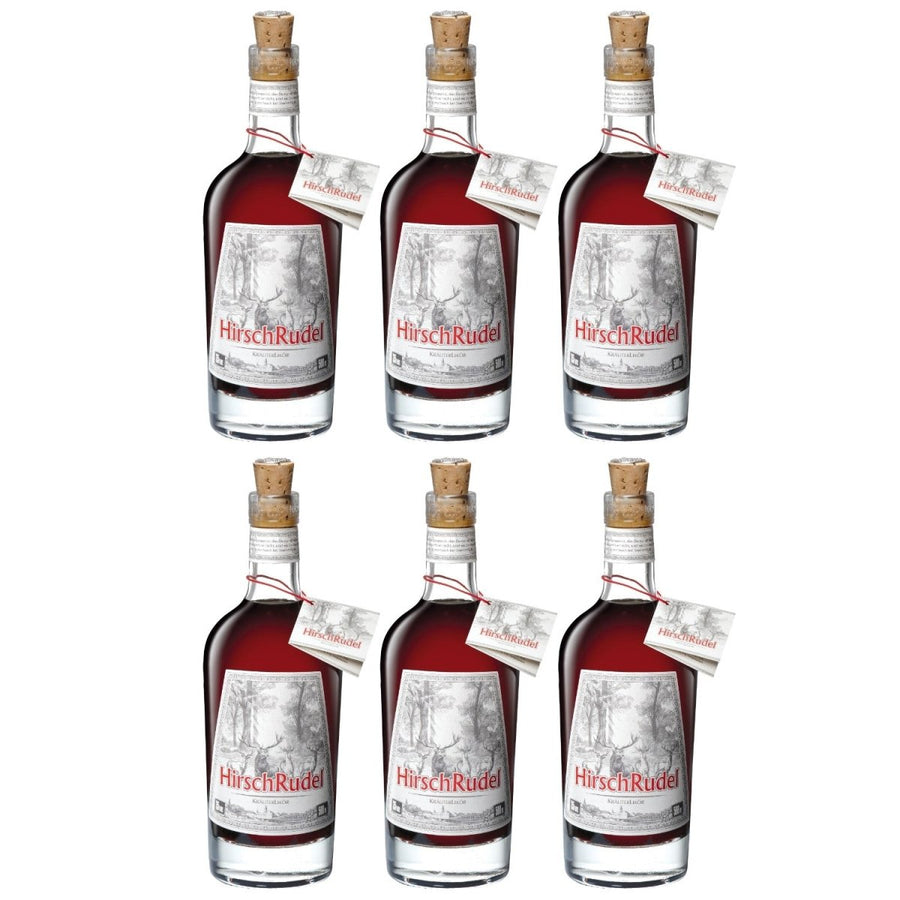 Hirschrudel Premium Kräuterlikör aus Deutschland Handcrafted Aus 31 Wildkräutern (6 x 0,5l) - Versanel -