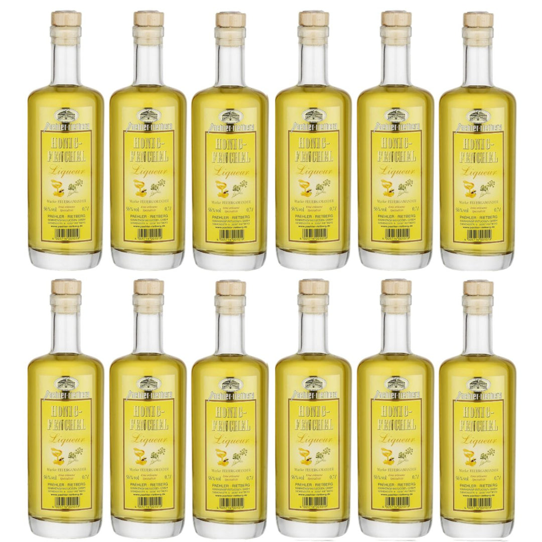 Honig-Fenchel Liqueur, Feuergamander, Likör, 56% vol (12 x 0,7l) - Versanel -