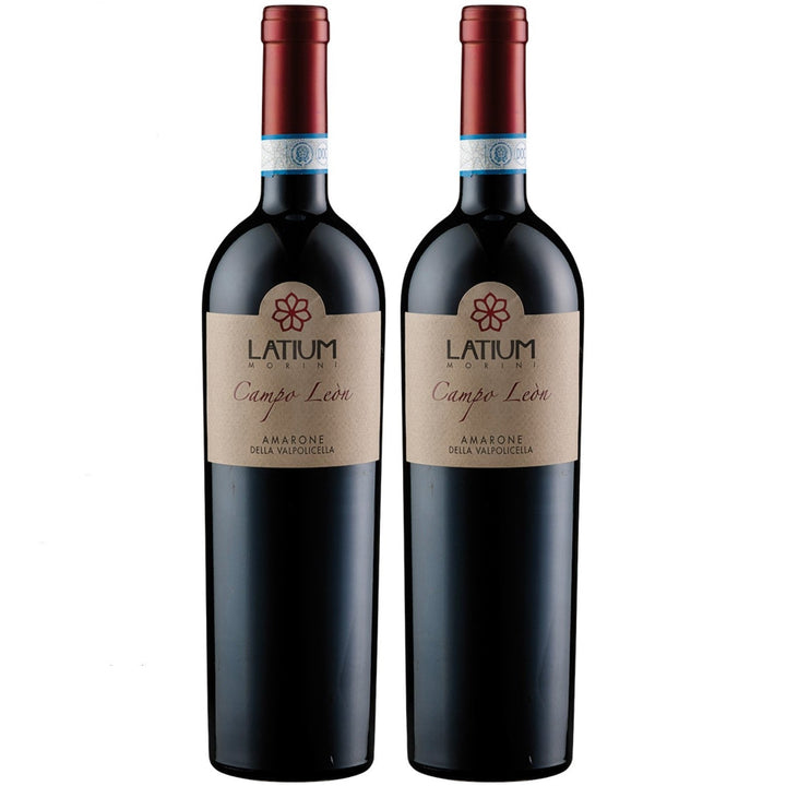 ILatium Morini Amarone della Valpolicella Campo Leòn Rotwein Wein Halbtrocken Italien I Visando Paket (2 x 0,75l) - Versanel -