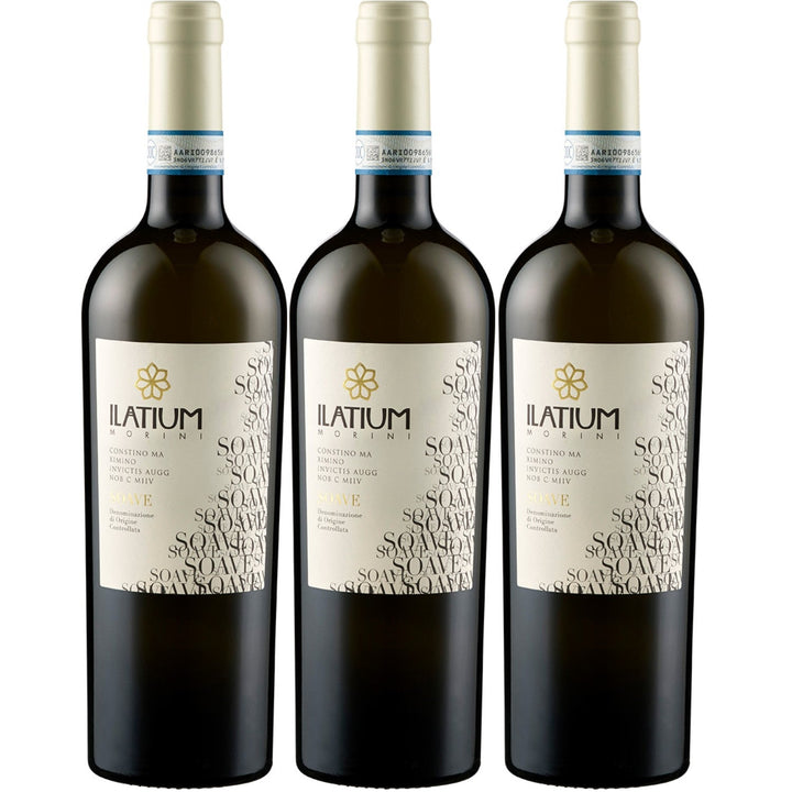 ILatium Morini Soave Weißwein Wein Trocken DOP Italien I Visando Paket (3 x 0,75l) - Versanel -