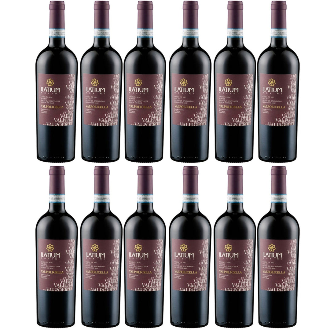 ILatium Morini Valpolicella DOC Rotwein Wein Trocken Italien I Visando Paket (12 x 0,75l) - Versanel -