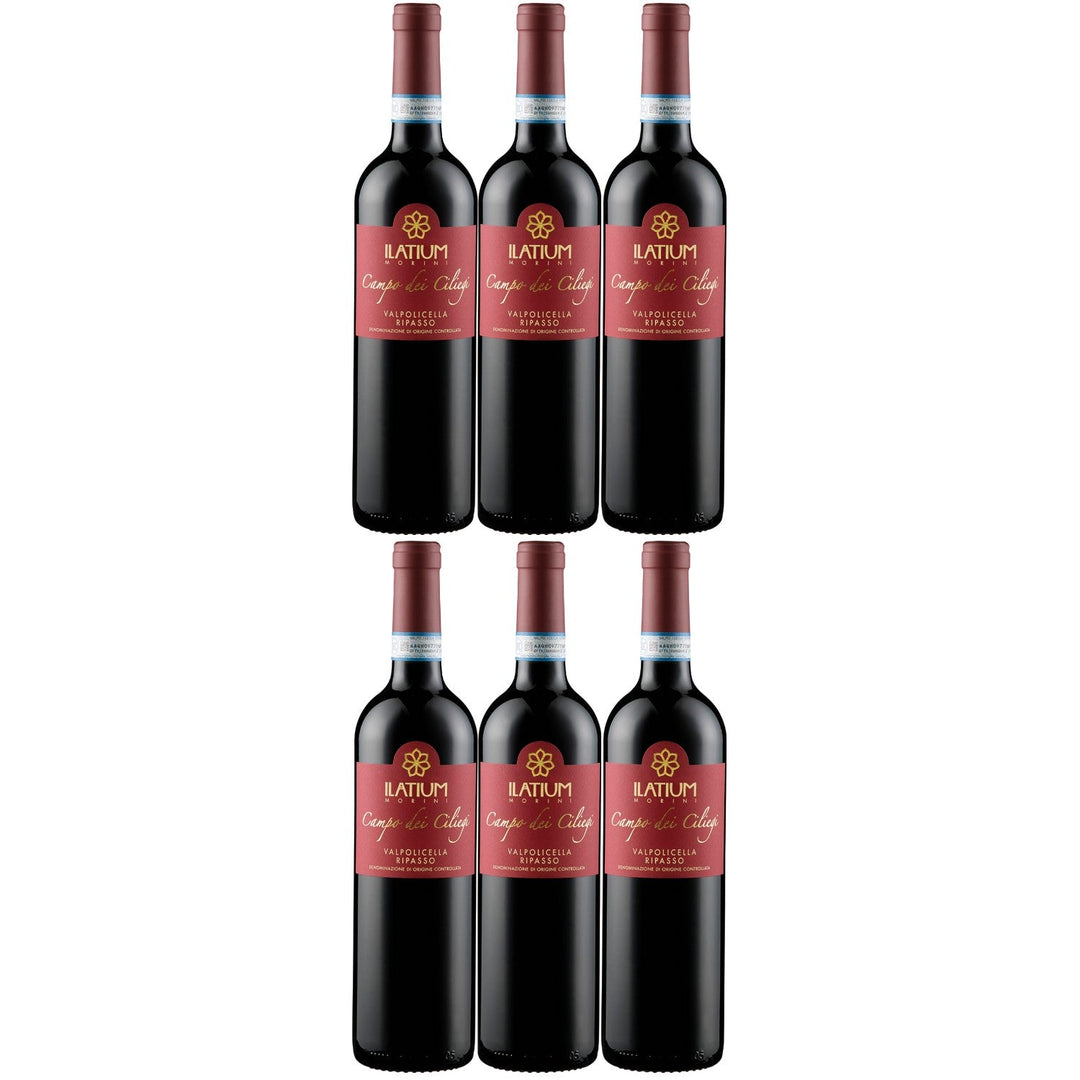 ILatium Morini Valpolicella Ripasso Campo dei Ciliegi Rotwein Wein Trocken Italien I Visando Paket (6 x 0,75l) - Versanel -