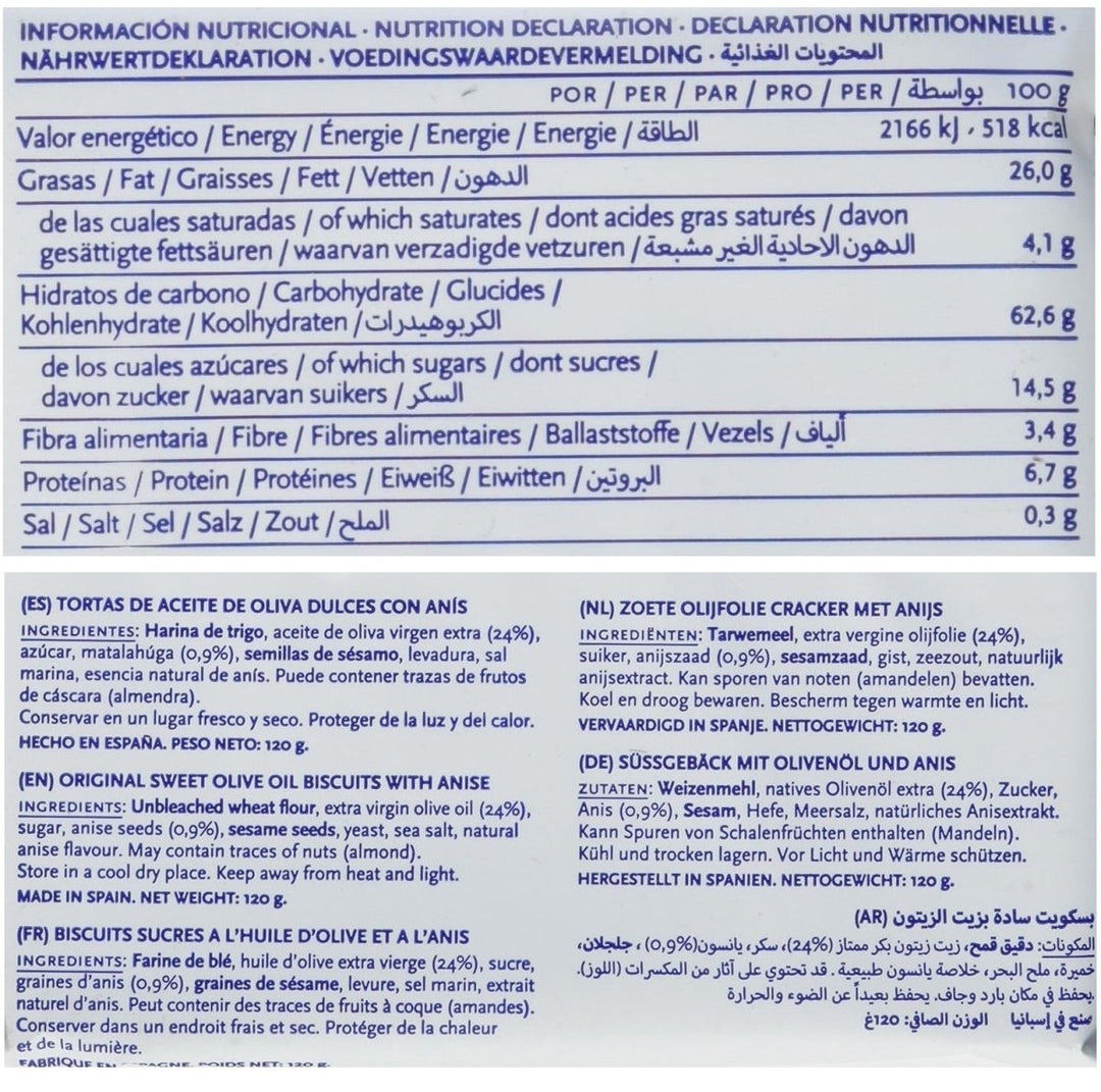 Ines Rosales Tortas de Aceite, Original (2 x 120g) - Versanel -