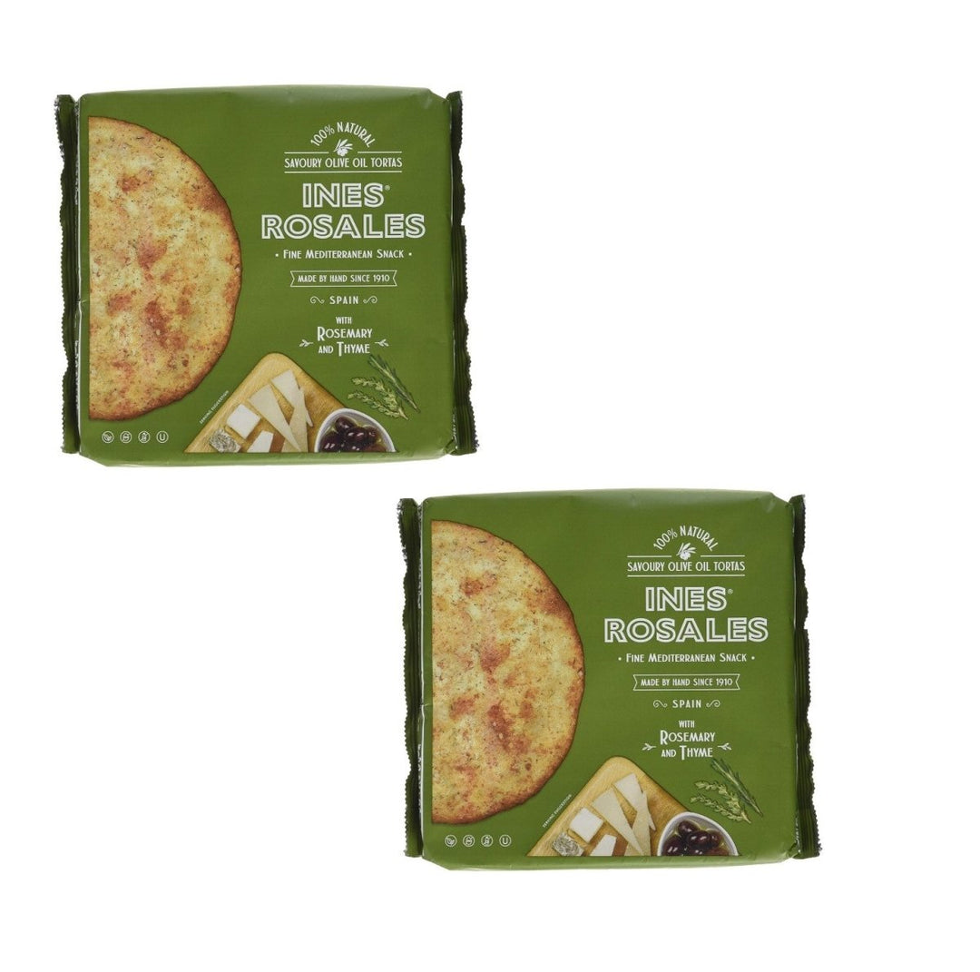 Ines Rosales Tortas de Aceite 'Rosmarin & Thymian' (2 x 120g) - Versanel -