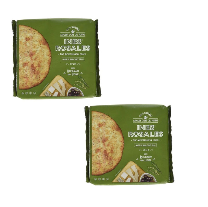 Ines Rosales Tortas de Aceite 'Rosmarin & Thymian' (2 x 120g) - Versanel -