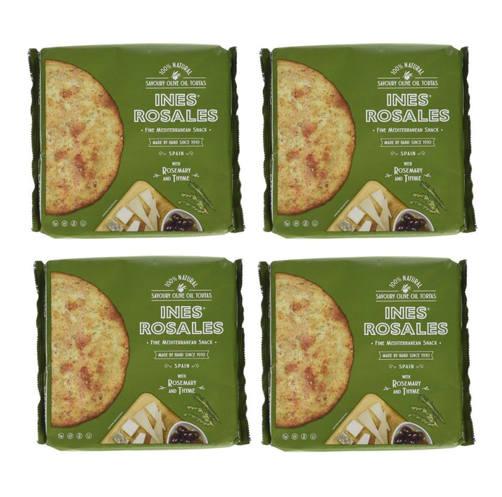 Ines Rosales Tortas de Aceite 'Rosmarin & Thymian' (4 x 120g) - Versanel -