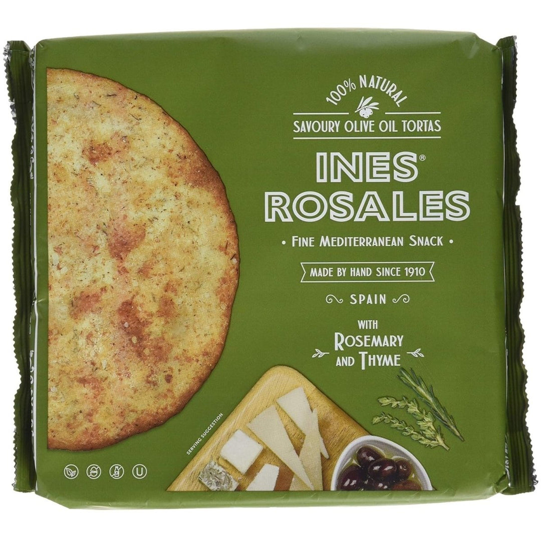 Ines Rosales Tortas de Aceite 'Rosmarin & Thymian' (4 x 120g) - Versanel -