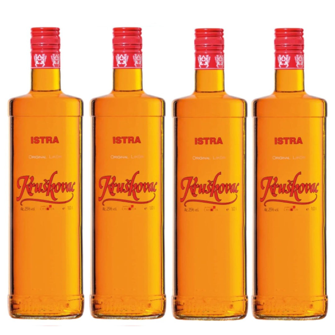Istra Kruskovac fruchtig süßer Birnenlikör Kroatien (4 x 1.0l) - Versanel -