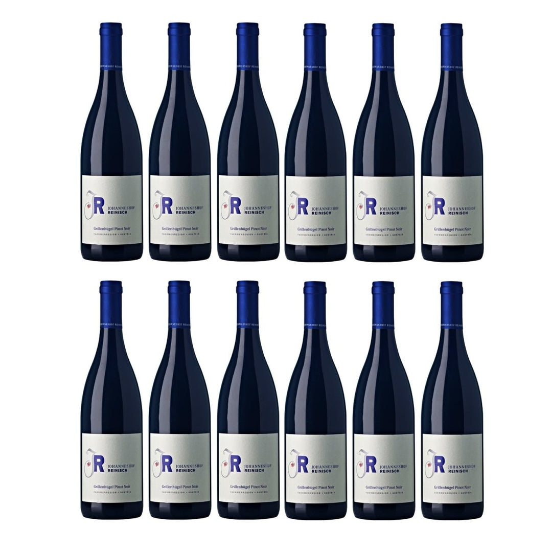 Johanneshof Reinisch Grillenhügel Pinot Noir Thermenregion Rotwein Biowein veganer Wein trocken (12 x 0.75l) - Versanel -