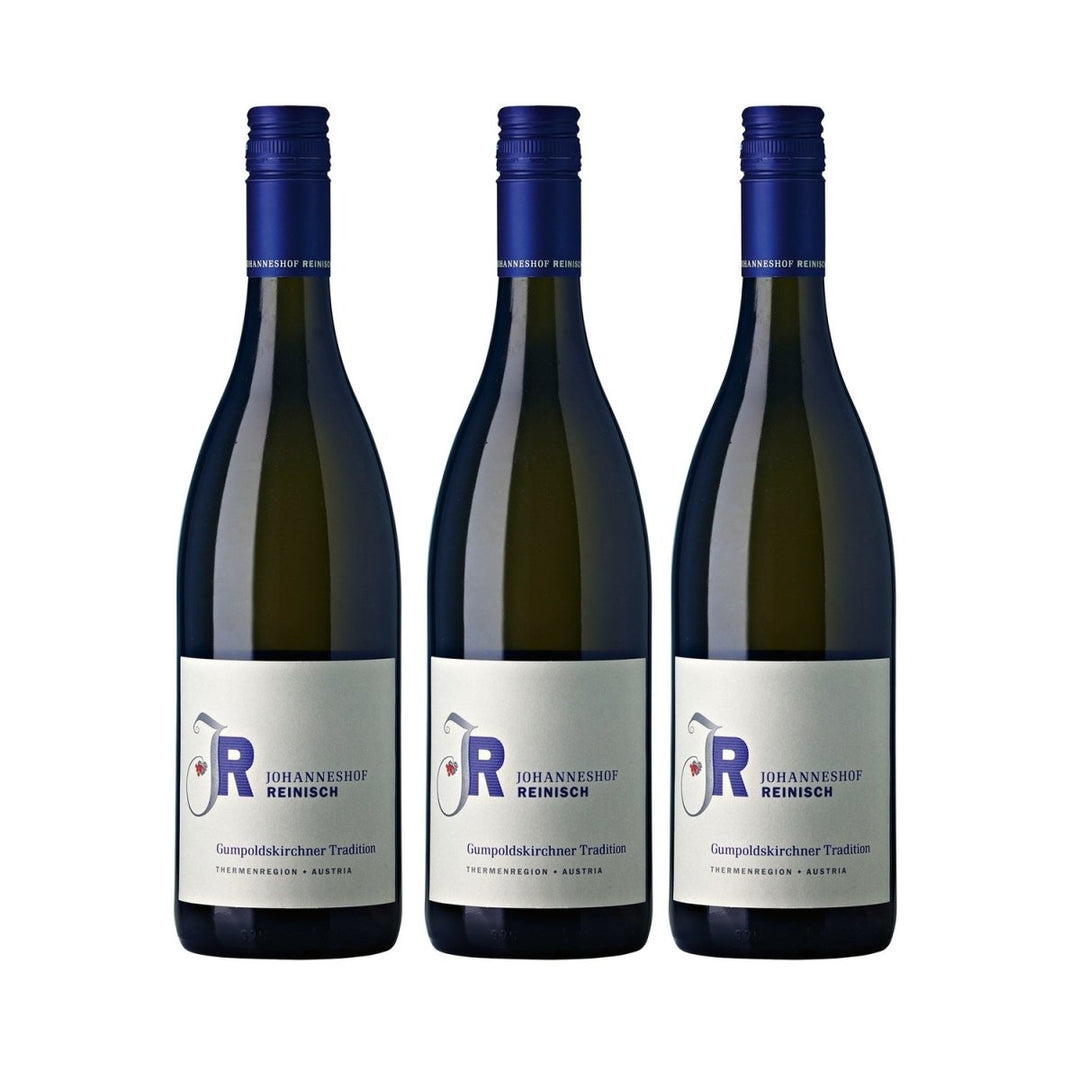 Johanneshof Reinisch Gumpoldskirchner Tradition Weißwein Biowein veganer Wein trocken (3 x 0.75l) - Versanel -