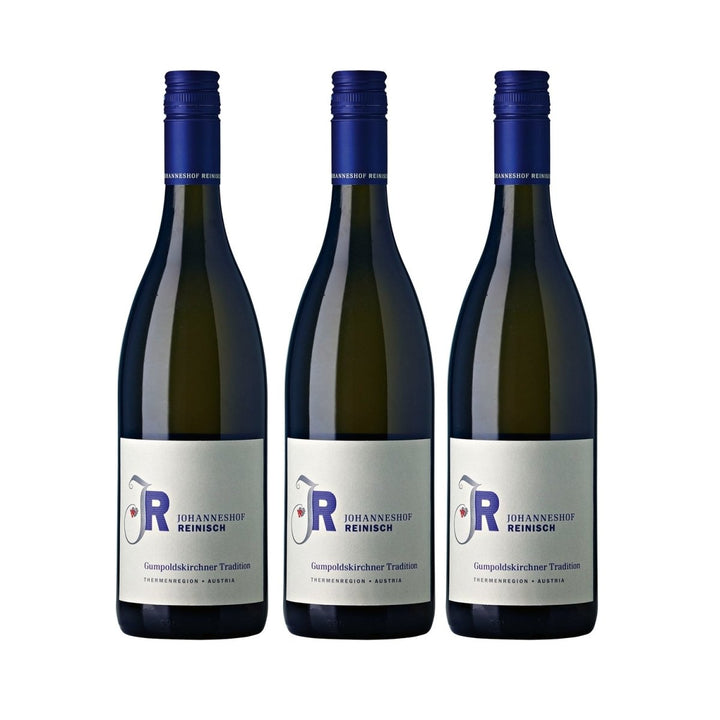 Johanneshof Reinisch Gumpoldskirchner Tradition Weißwein Biowein veganer Wein trocken (3 x 0.75l) - Versanel -