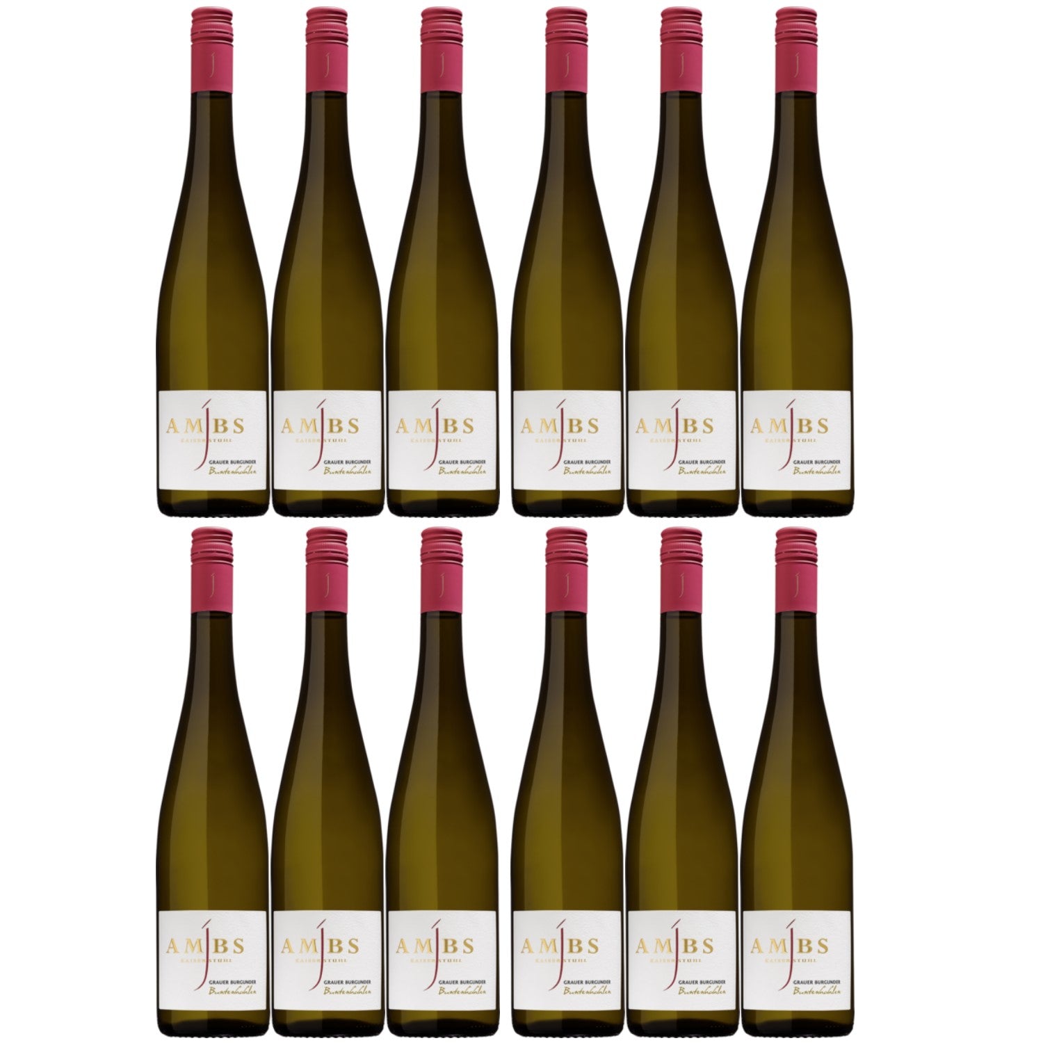 Josef Ambs Grauer Burgunder Buntenhahlen Weißwein deutscher Wein trocken Deutschland (12 x 0.75l) - Versanel -