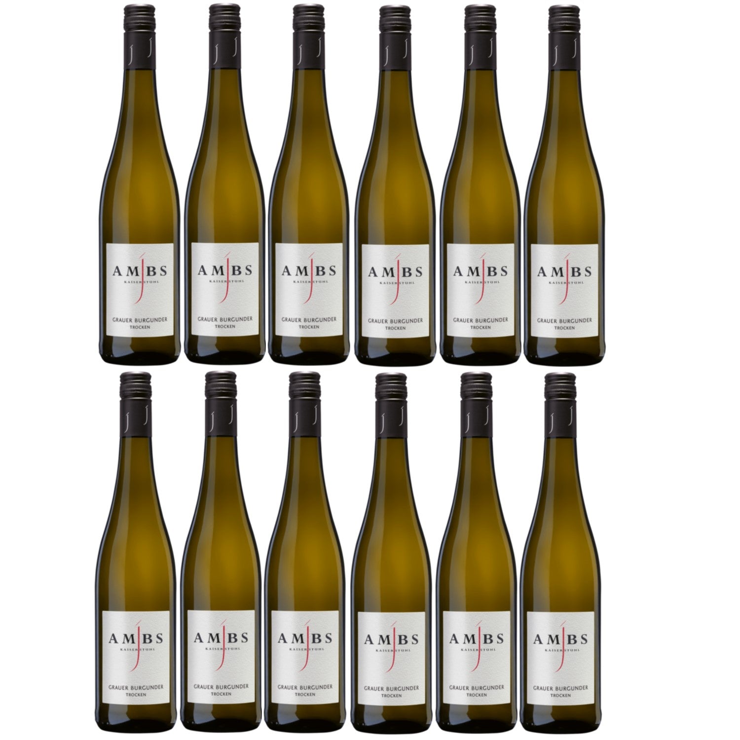 Josef Ambs Grauer Burgunder Kabinett Weißwein deutscher Wein trocken Deutschland (12 x 0.75l) - Versanel -