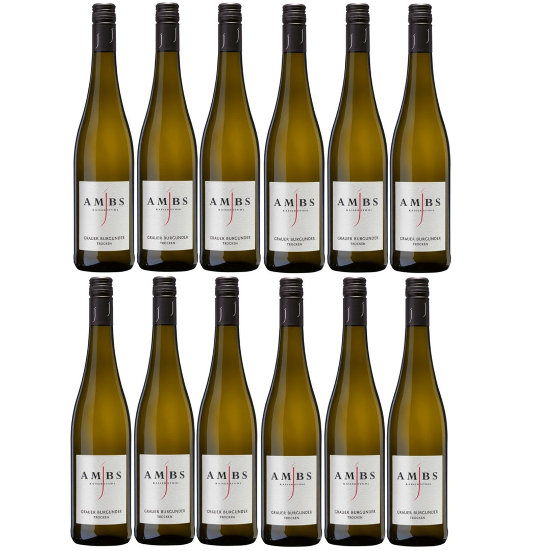 Josef Ambs Grauer Burgunder Kabinett Weißwein deutscher Wein trocken Deutschland (12 x 0.75l) - Versanel -