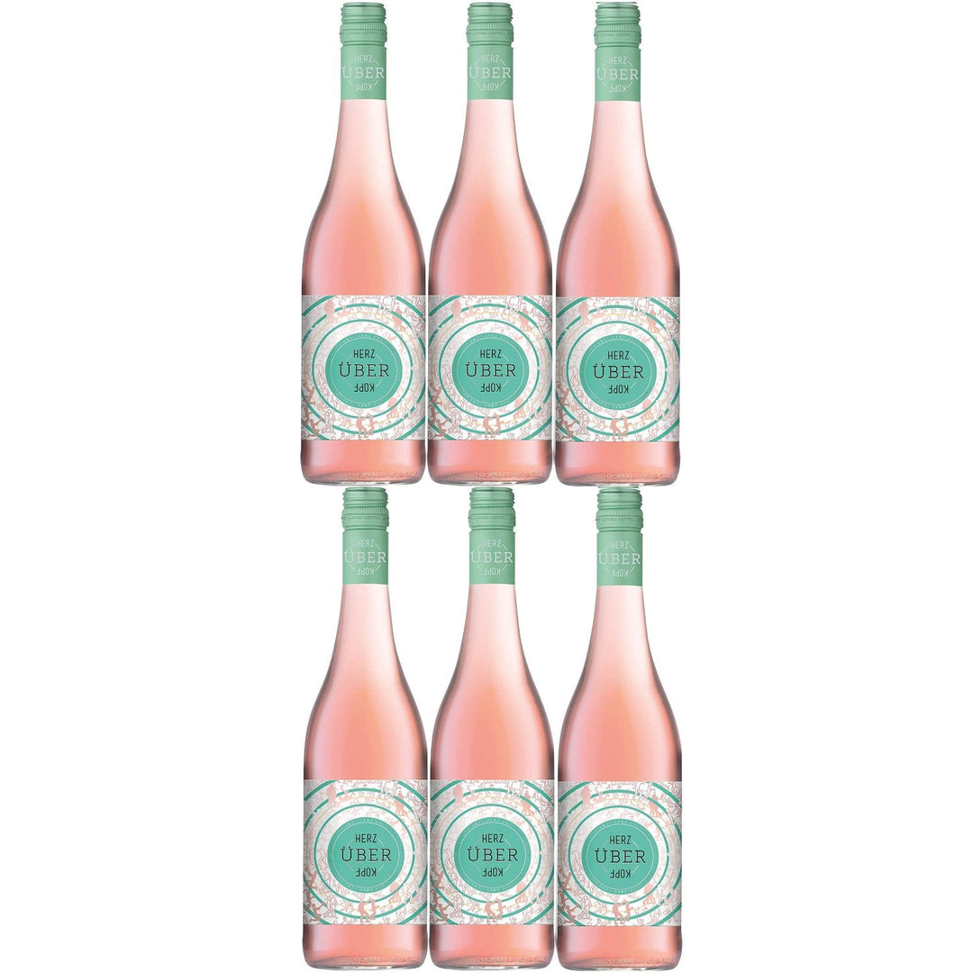 Josef Ambs Herz über Kopf Roséwein Wein trocken Deutschland (6 x 0.75l) - Versanel -