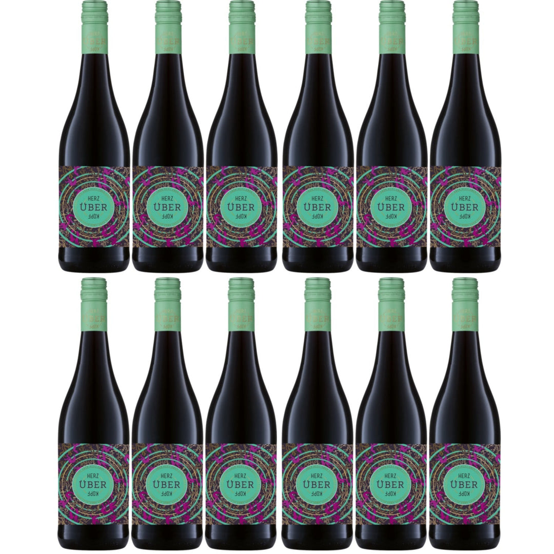 Josef Ambs Herz über Kopf Rotwein badischer Wein trocken Deutschland (12 x 0.75l) - Versanel -