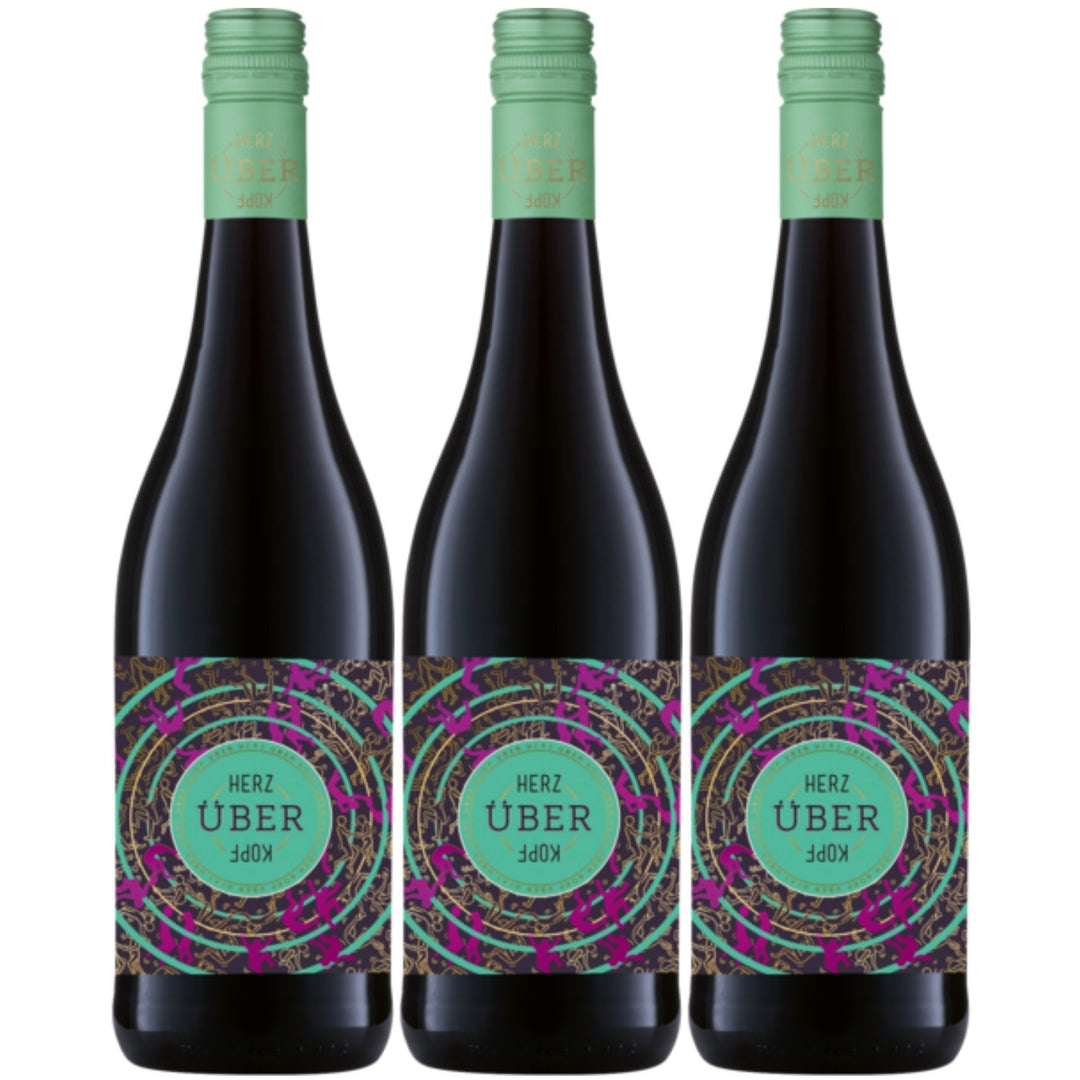 Josef Ambs Herz über Kopf Rotwein badischer Wein trocken Deutschland (3 x 0.75l) - Versanel -