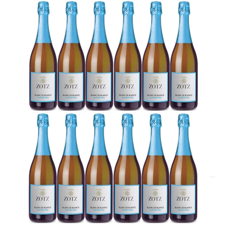 Julius Zotz Blanc de Blancs Alkoholfrei alkoholfreier Sekt Weißwein Wein alkoholfrei Baden vegan Deutschland I FeinWert-Paket (12 Flaschen) - Versanel -