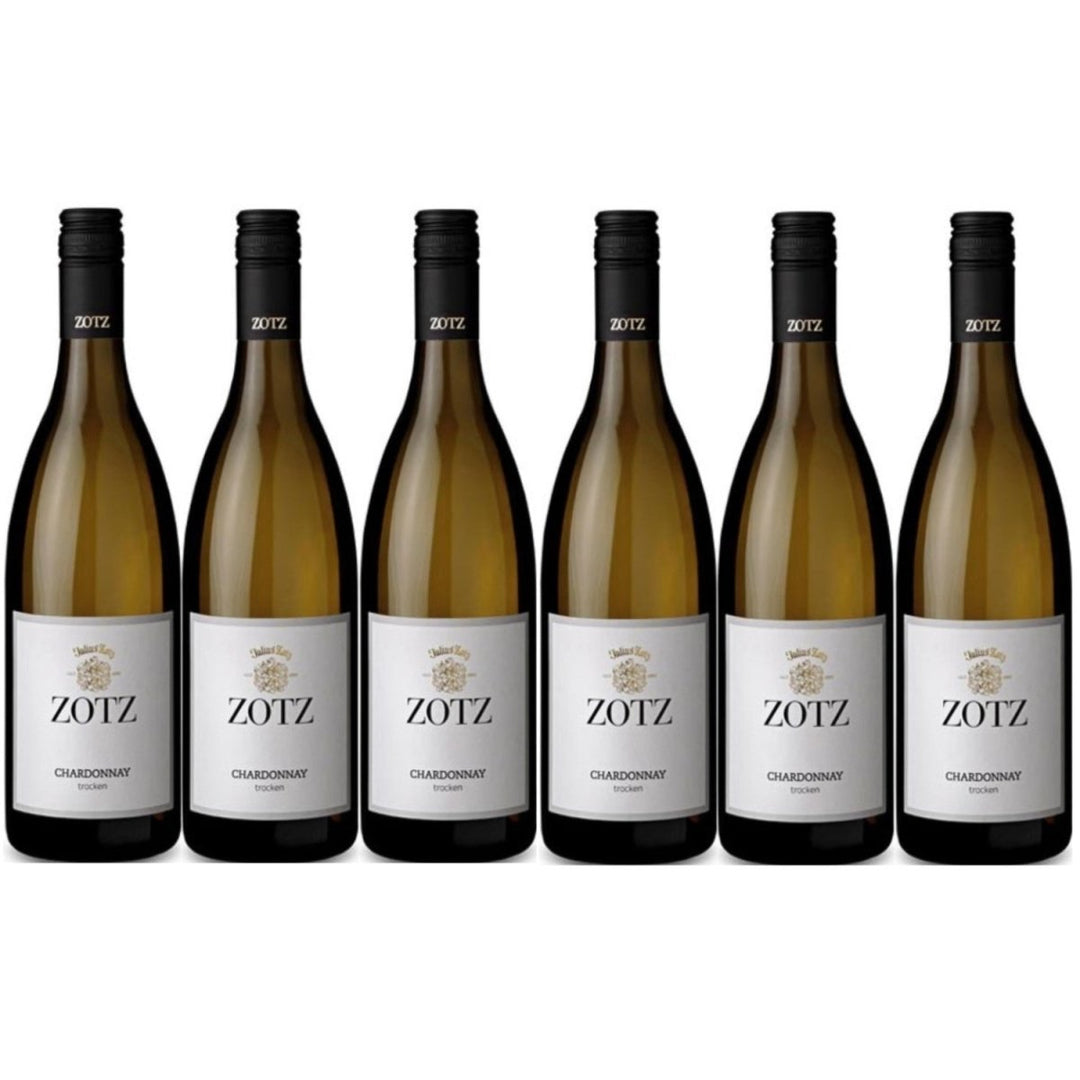 Julius Zotz Chardonnay Gutswein Weißwein Wein Baden vegan trocken Deutschland I FeinWert-Paket (6 Flaschen) - Versanel -