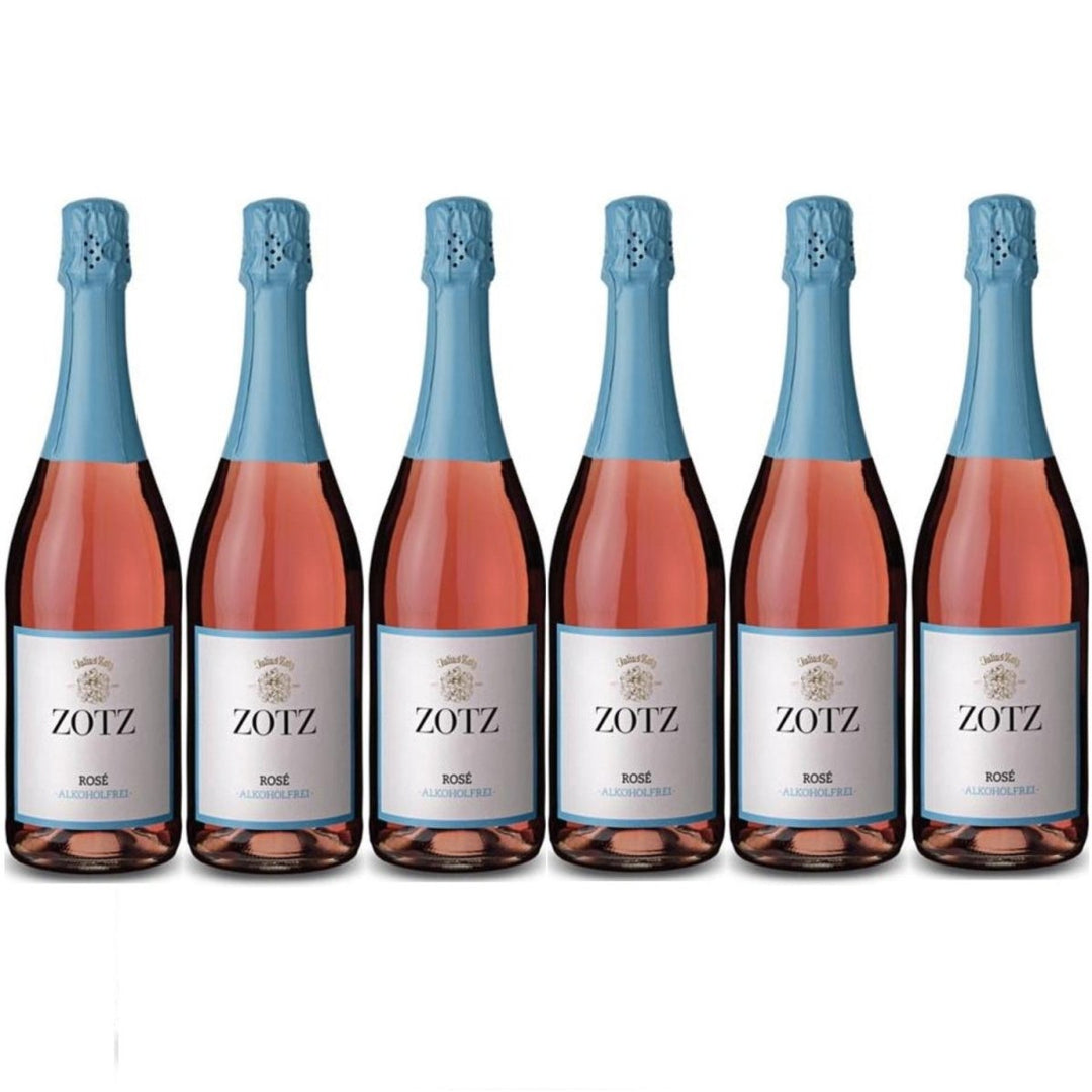 Julius Zotz Rosé Alkoholfrei alkoholfreier Sekt Roséwein Wein alkoholfrei Baden vegan Deutschland I FeinWert-Paket (6 Flaschen) - Versanel -