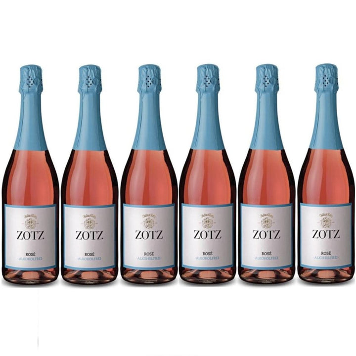 Julius Zotz Rosé Alkoholfrei alkoholfreier Sekt Roséwein Wein alkoholfrei Baden vegan Deutschland I FeinWert-Paket (6 Flaschen) - Versanel -