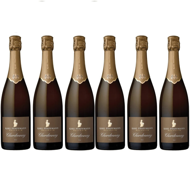 Karl Pfaffmann Chardonnay Deutscher Sekt b.A. Brut Schaumwein Pfalz (6 x 0,75l) - Versanel -