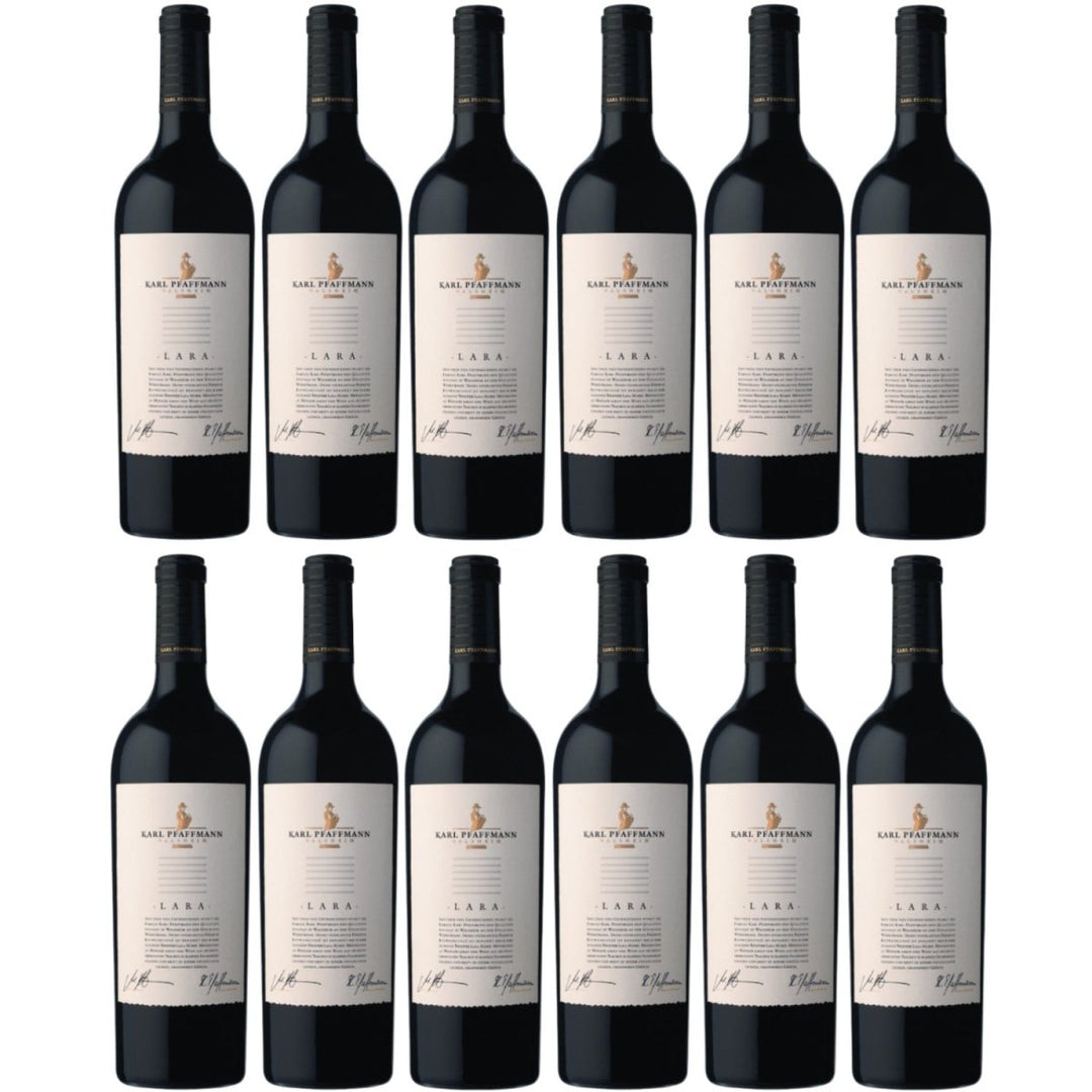 Karl Pfaffmann Lara Cuveé Grande Reserve Rotwein Wein Vegan Trocken Pfalz (12 x 0,75) - Versanel -