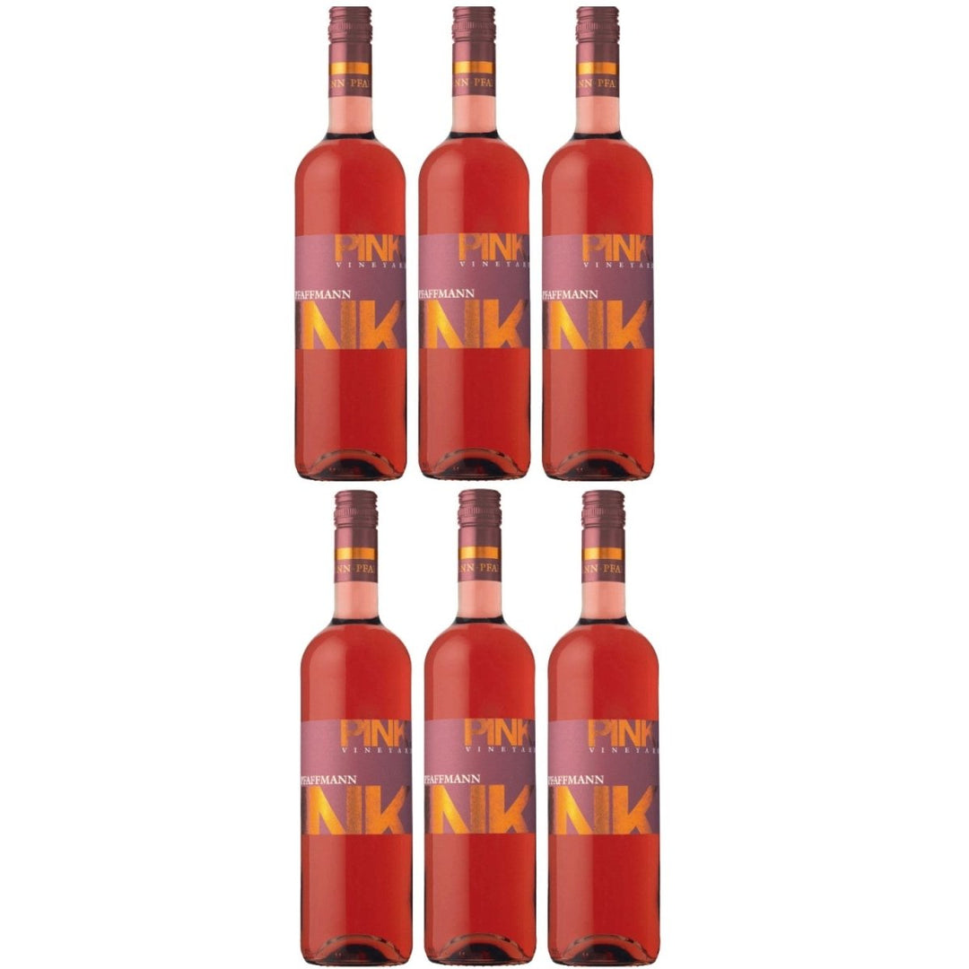 Karl Pfaffmann Pink Vineyard Cuveé Rosé Roséwein Wein Vegan Trocken Pfalz (6 x 0,75l) - Versanel -