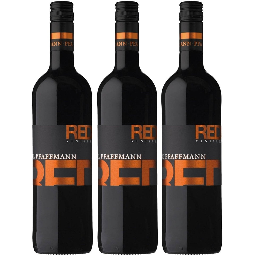 Karl Pfaffmann Red Vineyard Rotwein Wein Vegan Trocken Pfalz (3 x 0,75l) - Versanel -