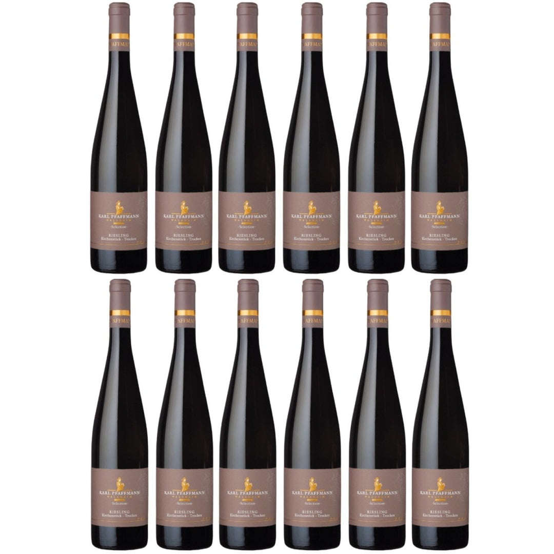 Karl Pfaffmann Selection Riesling Nussdorfer Kirchenstück Qba Weißwein Wein Vegan Trocken Pfalz (12 x 0,75) - Versanel -