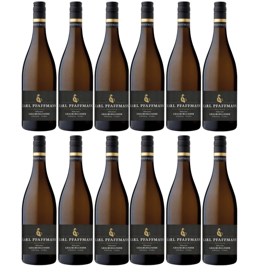 Karl Pfaffmann Walsheim Selction Grauburgunder Silberberg Weißwein Wein Vegan Trocken Pfalz (12 x 0,75l) - Versanel -